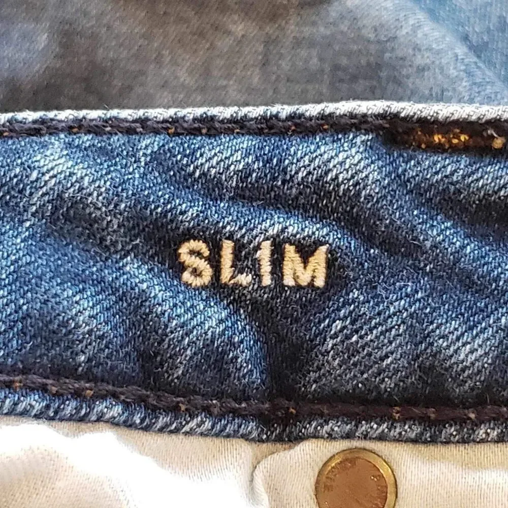 American Eagle Jeans Men’s Size 30x34 Blue Slim Distressed Skate Stretch